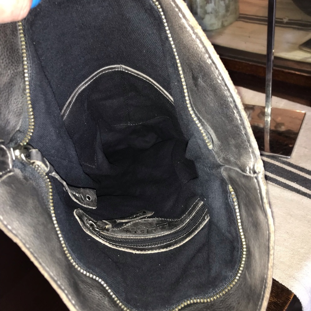 Bed Stu Howie Leather Backpack Black Grey Rustic Rustic Retail $365 - Picture 13 of 14
